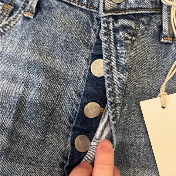 Driftwood Parker Jeans Barrel Floral Cut Out Jeans New with tags W 29 L 28 - Picture 4 of 7